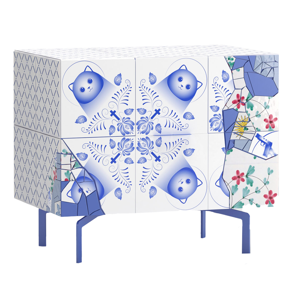 Тумба на синих ножках Grande Re Rblue