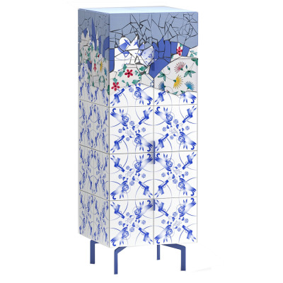 Тумба на синих ножках Tall Re Rblue