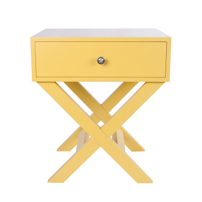 Тумба с одним ящиком цвет желтый Gloria