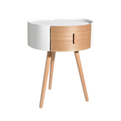 Тумбочка Stockholm White & Beige Сircle