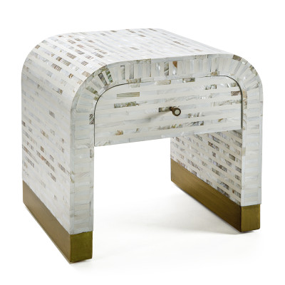 Тумбочка прикроватная Amo Bone Inlay Bedside Almond