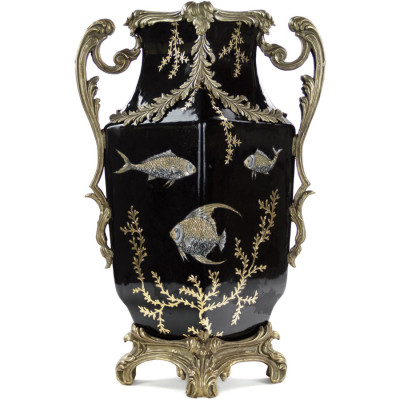Фарфоровая ваза Gold Algae Fish Vase