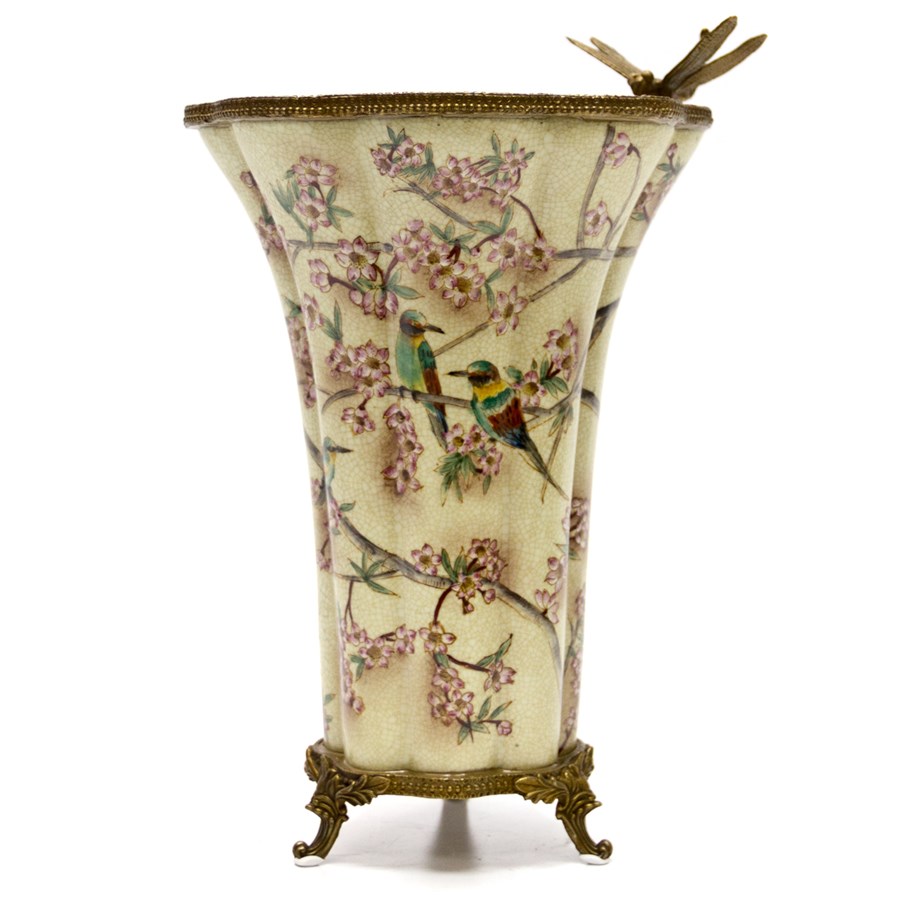 Фарфоровая ваза Vase Birds in Sakura