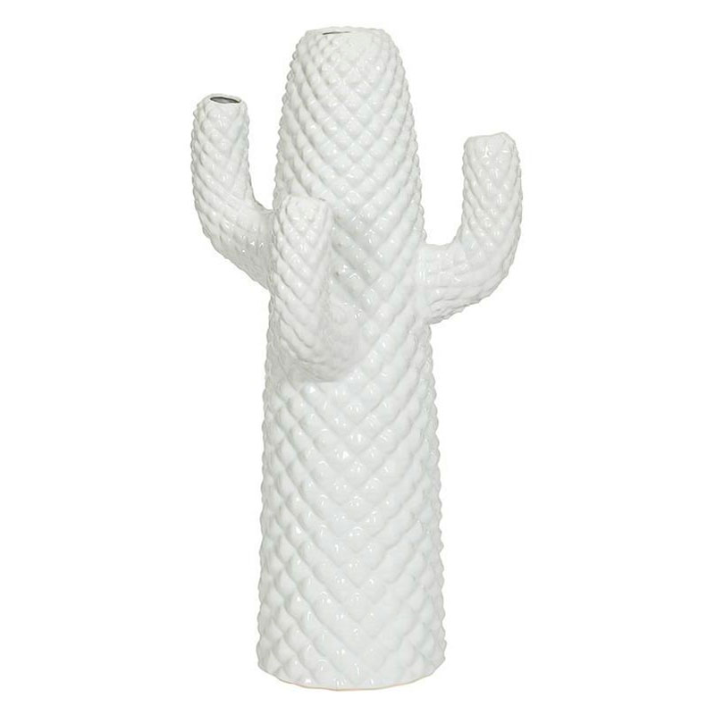 Фигурка керамика белый кактус White Cactus