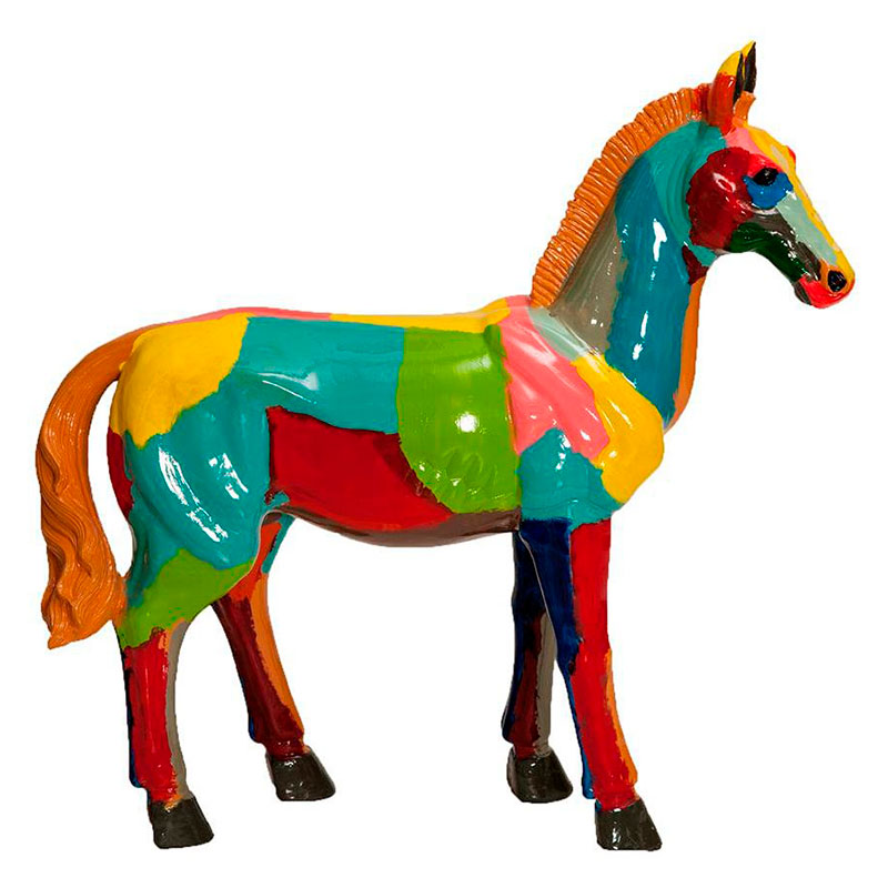 Фигурка керамика лошадь разноцветная Colored Horse