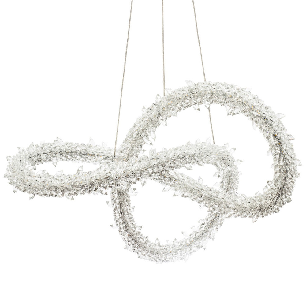 Фигурная люстра с хрустальным декором Gilbertine Crystal Curly Ring Chandelier