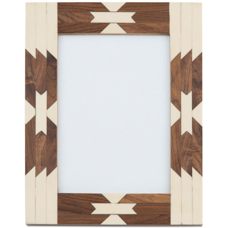 Фоторамка кость Beige Indian Wood Bone Inlay photo frame