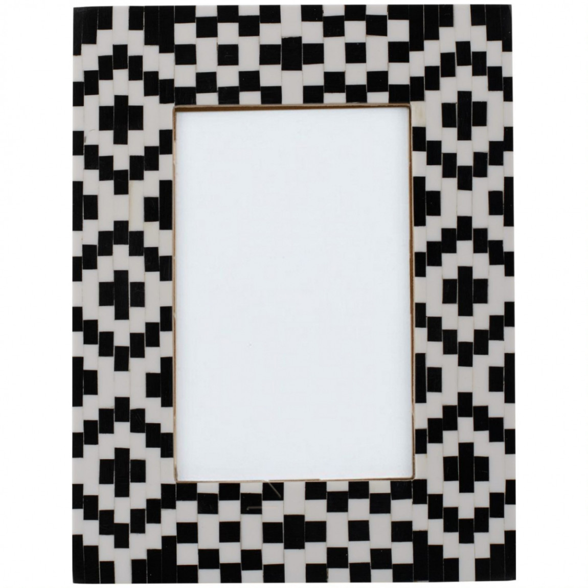 Фоторамка кость Black&white Indian Bone Inlay photo frame