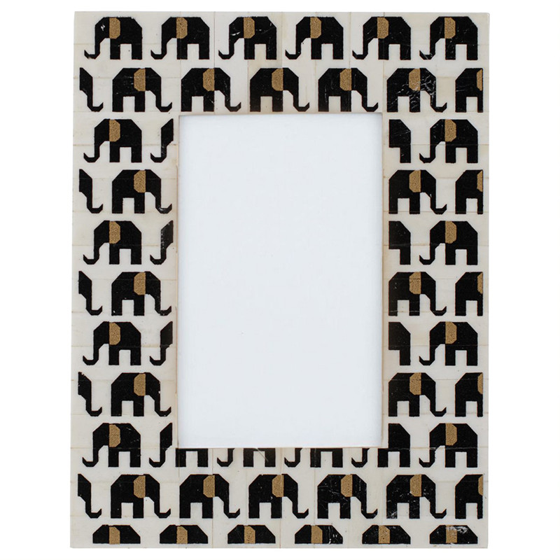 Фоторамка кость Indian Elephants Bone Inlay photo frame
