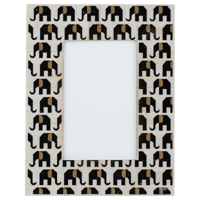 Фоторамка кость Indian Elephants Bone Inlay photo frame