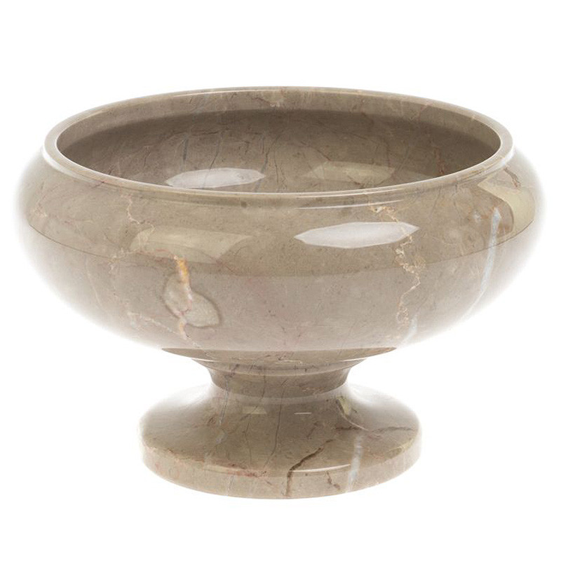 Фруктовница из натурального камня Мрамор Бежевый Natural Stone Fruit Bowls