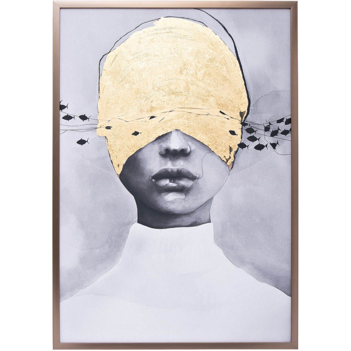 Холст с росписью поталь The riddle in the guise