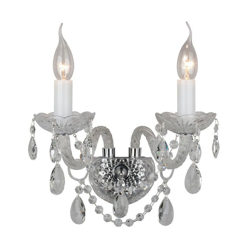 Хромовое Бра Crystal Tears