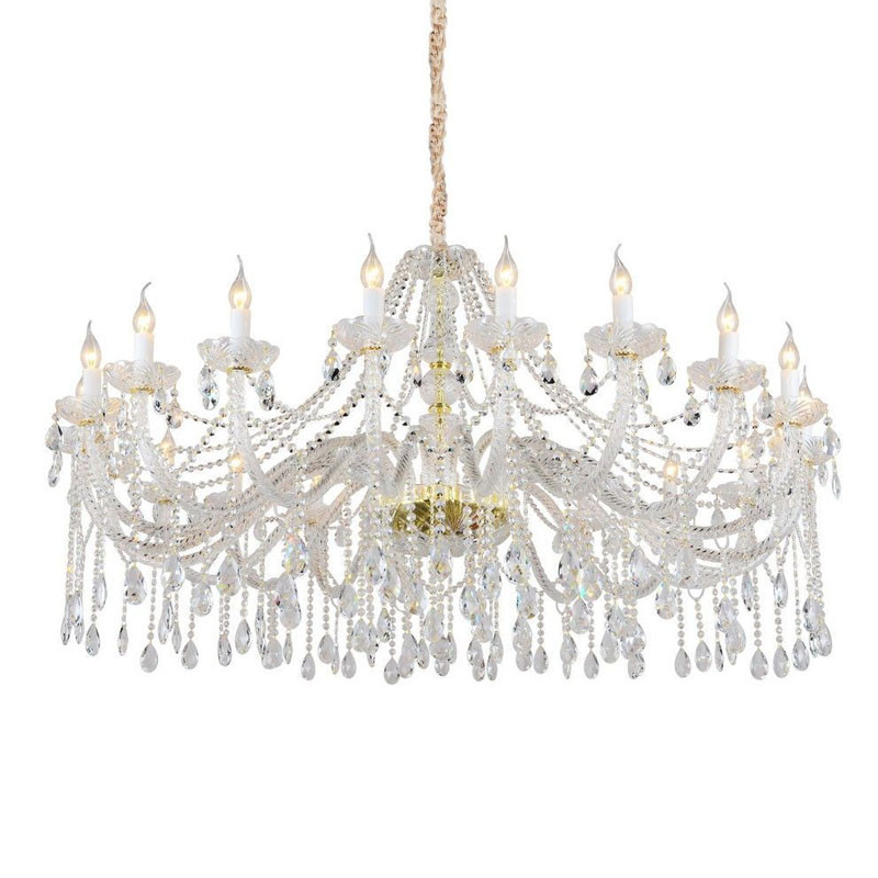 Хрустальная Люстра Crystal Feathers Золотая