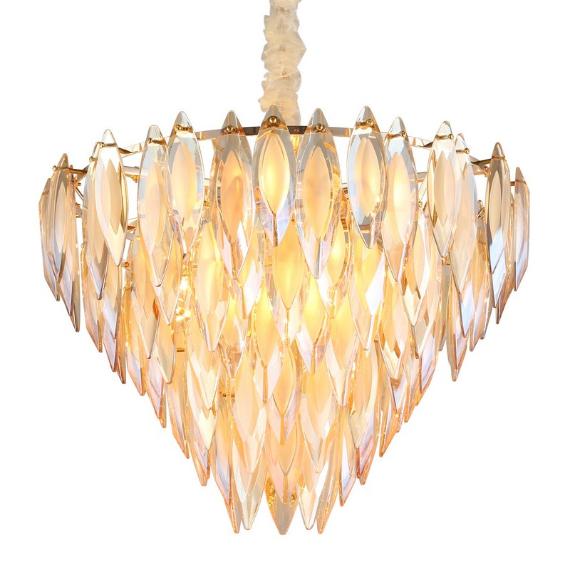 Хрустальная Люстра Feather Золото