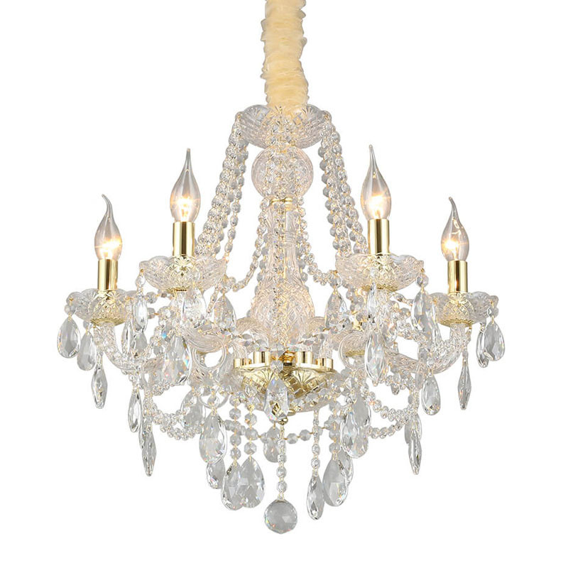 Хрустальная Люстра Tears Золотая