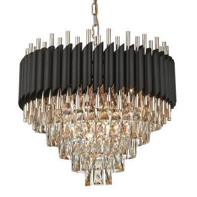 Хрустальная Люстра Waist Average Черная Матовая