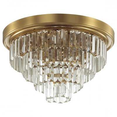 Хрустальная потолочная люстра Crystal Fountain Maxi Латунь