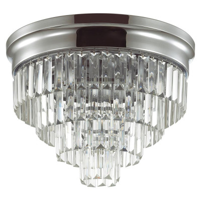Хрустальная потолочная люстра Crystal Fountain Maxi Хром
