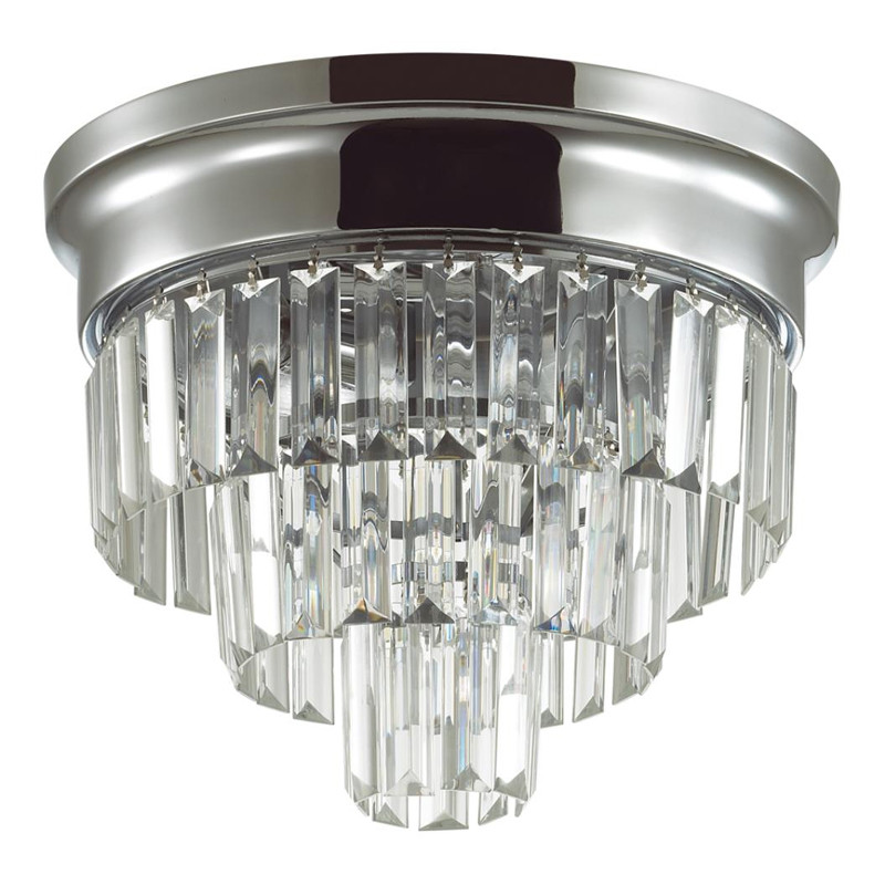 Хрустальная потолочная люстра Crystal Fountain Хром
