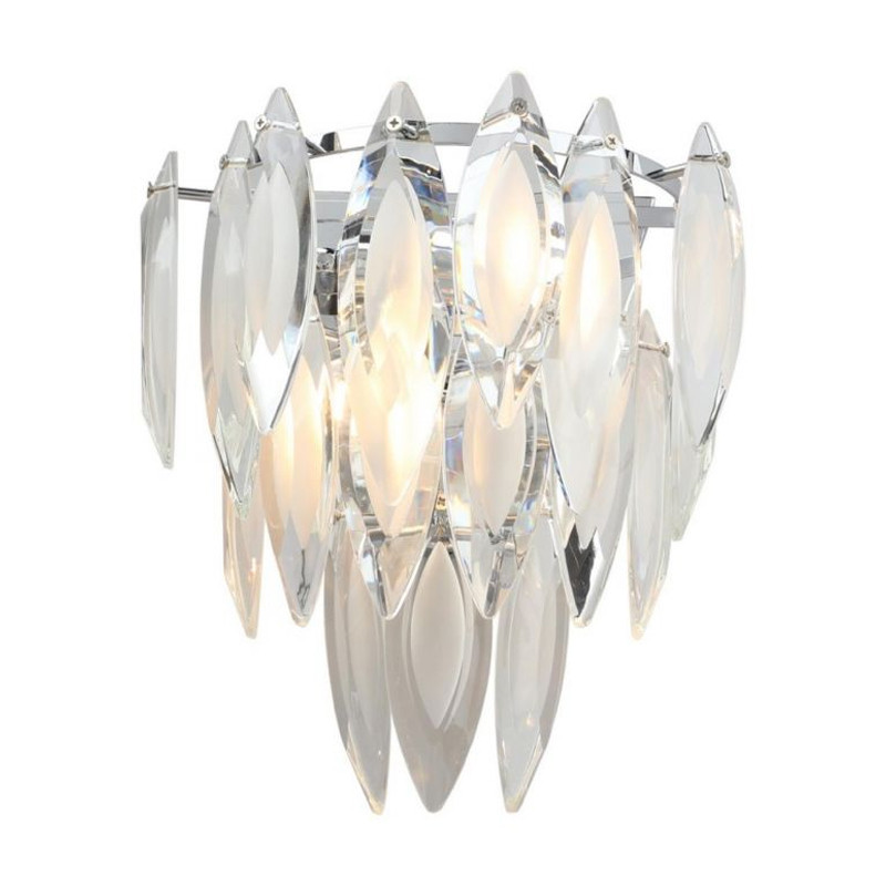 Хрустальное бра Feather Серебро