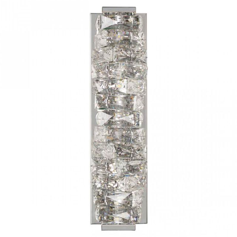 Хрустальное Бра Reduced Transparent Cubes Серебро