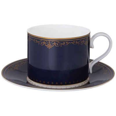 Чайная пара из фарфора синяя 300 мл Porcelain Horse Set