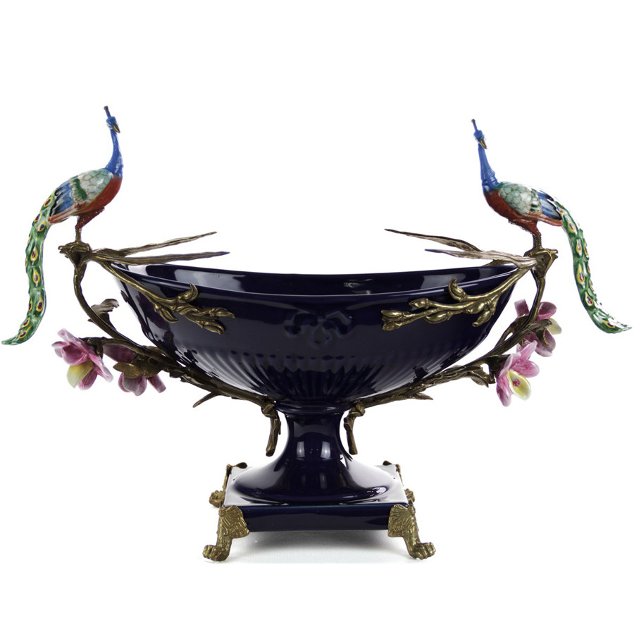 Чаша Deep Blue Peacock Bowl
