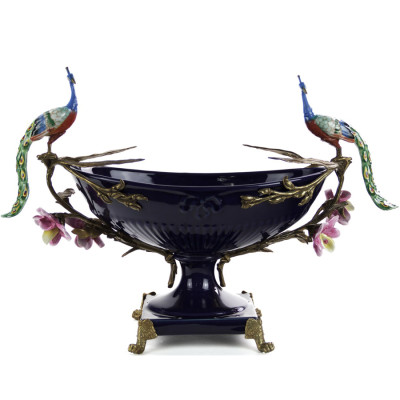 Чаша Deep Blue Peacock Bowl