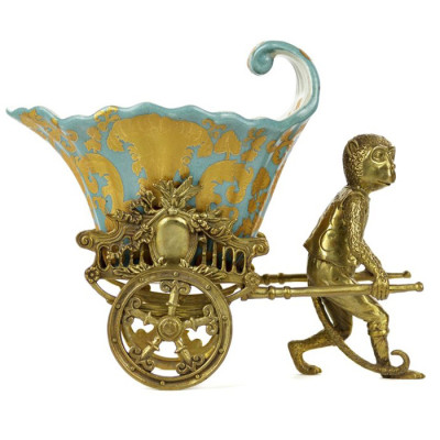 Чаша Monkey and Pale Blue Cart