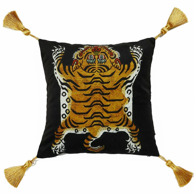 Черная Подушка Тибетский Тигр TIBETAN TIGER