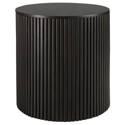 Черный приставной стол с местом для хранения Smart Textured Table