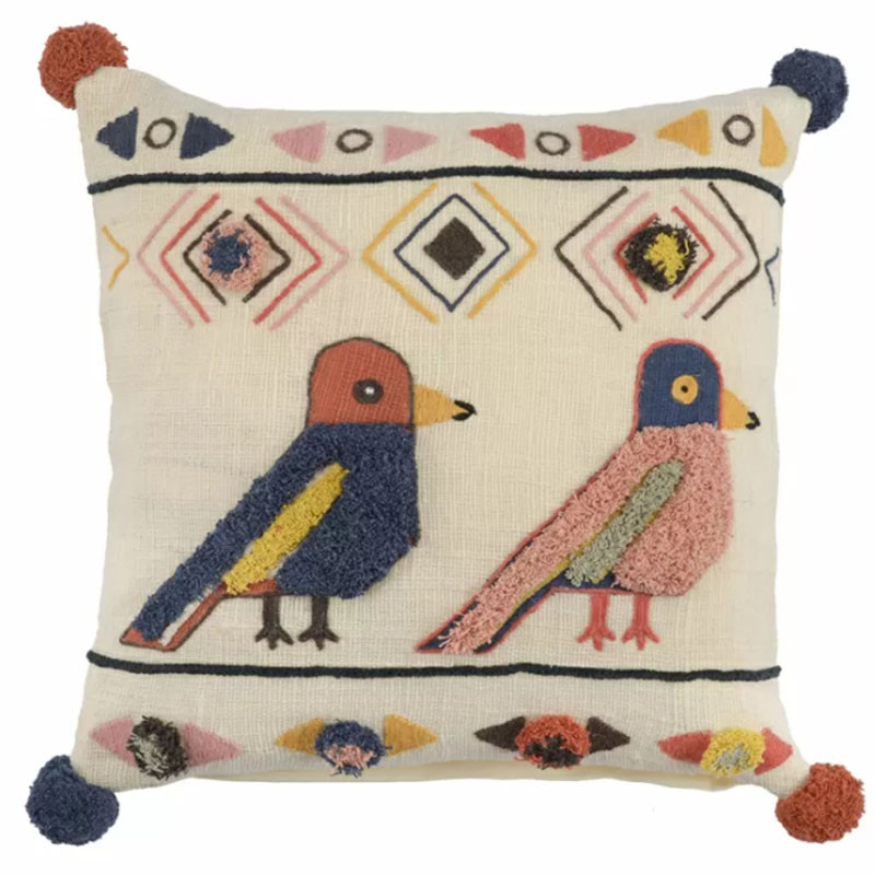 Чехол на подушку Ethnic mix Birds