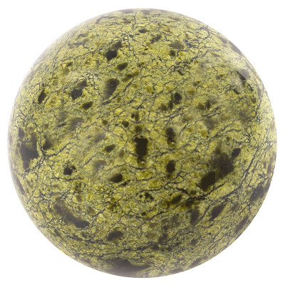 Шар декоративный из натурального камня Змеевик Зеленый Natural Stone Spheres