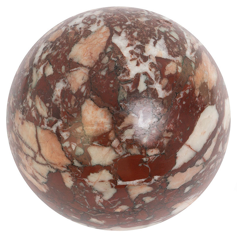 Шар декоративный из натурального камня Креноид Красный Natural Stone Spheres