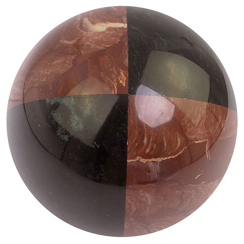 Шар декоративный из натуральных камней Лемезит и Долерит Natural Stone Spheres 12 см