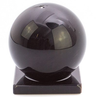 Шар декоративный на подставке из натурального камня Обсидиан Natural Stone Spheres