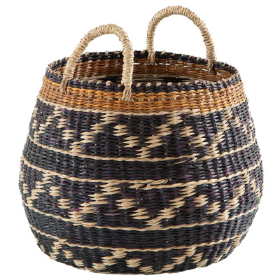 Шарообразная корзина с орнаментом Jokia Wicker Basket