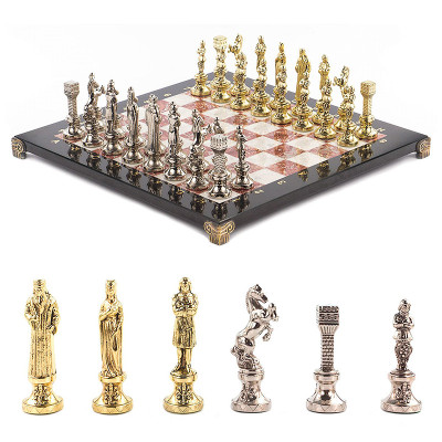 Шахматы Ренессанс с доской из натуральных камней Decorative Thematic Chess