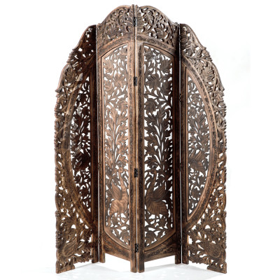 Ширма с орнаментом ручная резьба Indian Antique Furniture