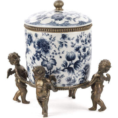 Шкатулка Blue and Bronze Putti