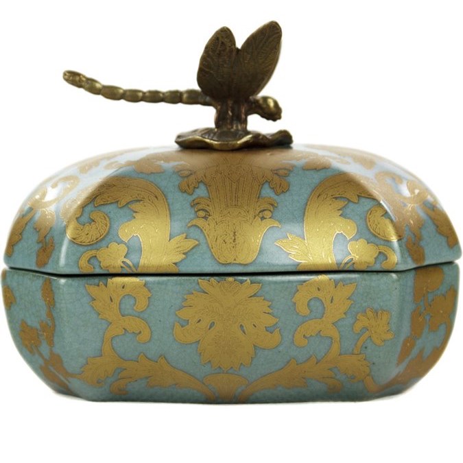 Шкатулка Box Gold on Blue