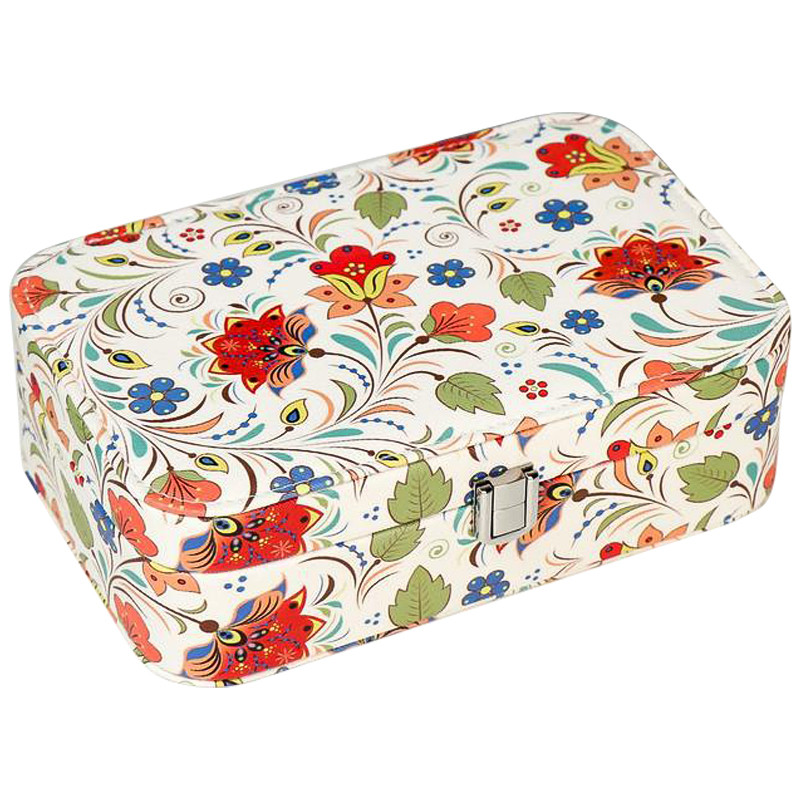 Шкатулка Multicilored Floral Pattern Jewerly Organizer Box