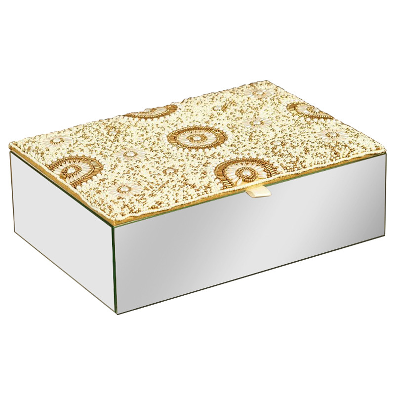 Шкатулка с вышивкой из бисера Araceli Beads Embroidery Mirror Box