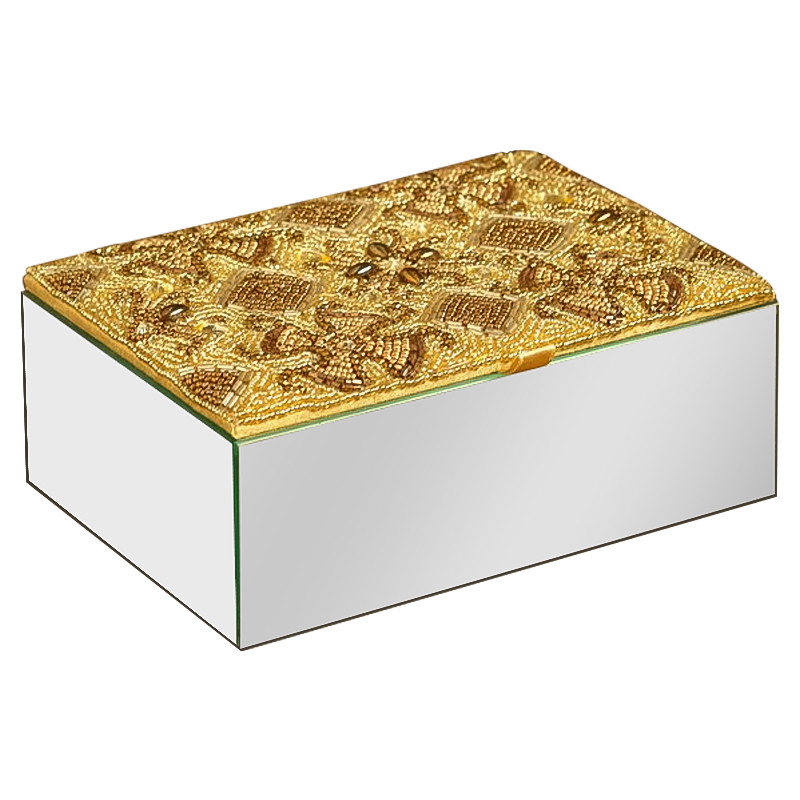Шкатулка с вышивкой из бисера Aruna Beads Embroidery Mirror Box