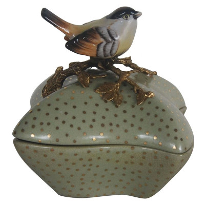 Шкатулка с крышкой фигурка птичка Forest Waltz