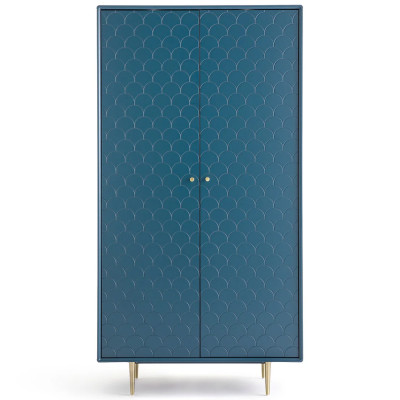 Шкаф двухдверный Scale Ornament Blue Wardrobe