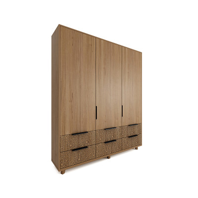 Шкаф трехстворчатый с орнаментом Brian