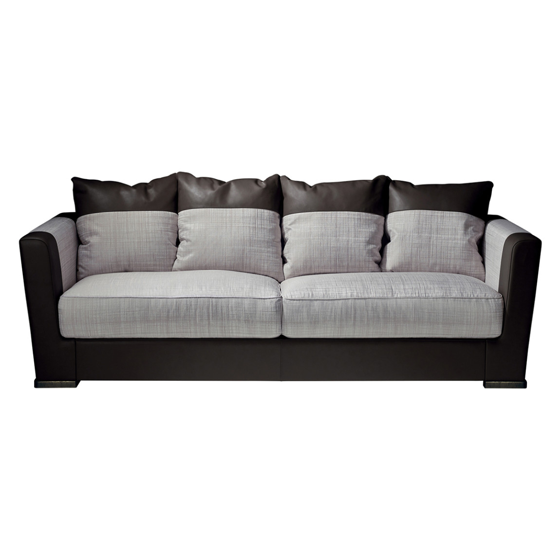 Элитарный современный диван Birmingham с кожаными вставками