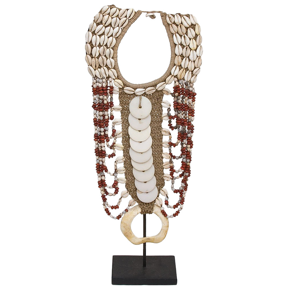 Этническое ожерелье из ракушек Aboriginal Long Discs Necklace
